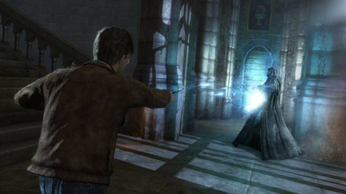 Harry Potter and the Deathly Hallows – Part 2 for Xbox 360 action adventure game based on the final Harry Potter film third person combat spells Hogwarts battle fantasy movie tie in gameplay