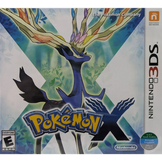 Pokémon X World Edition for Nintendo 3DS RPG adventure game set in the Kalos region featuring Mega Evolution turn based battles and Pokémon catching gameplay cover