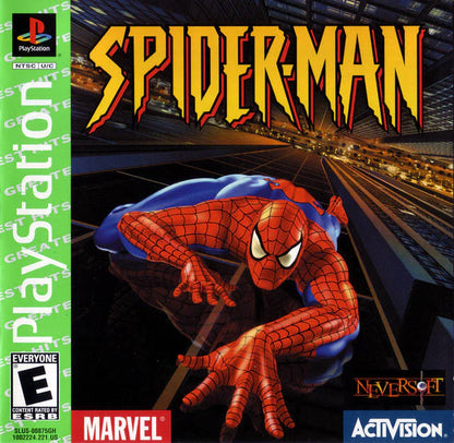 Spider-Man [Greatest Hits] cover art for PlayStation 1 (PS1) action-adventure video game