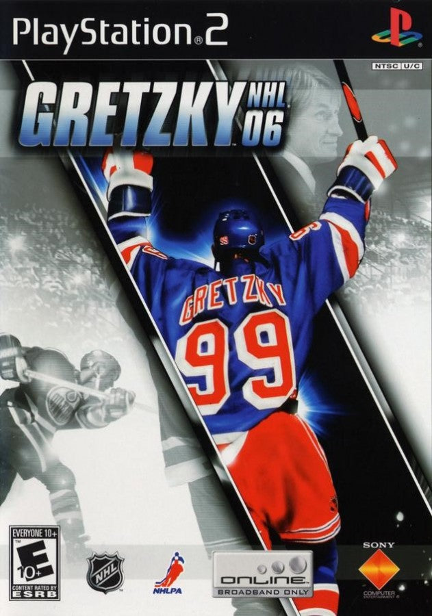 Gretzky NHL 06 cover art for Playstation 2 (PS2) video game 