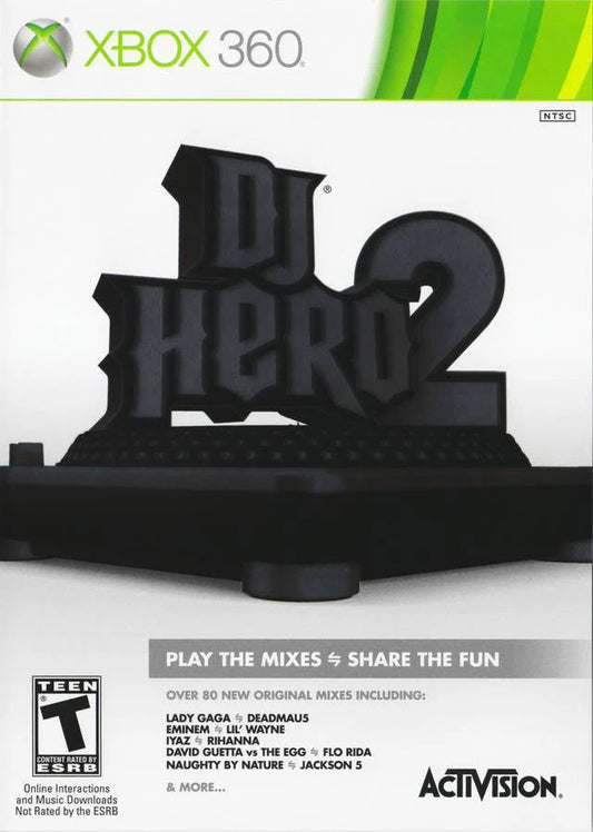 DJ Hero 2 cover art for Xbox 360 (X360) video game