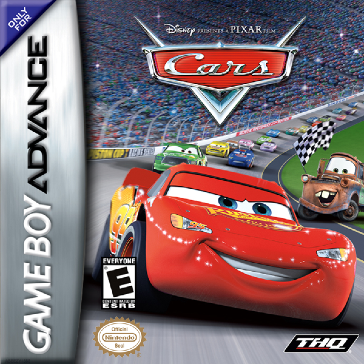 Disney Pixar Cars – Game Boy Advance (GBA) Front Cover Box Art