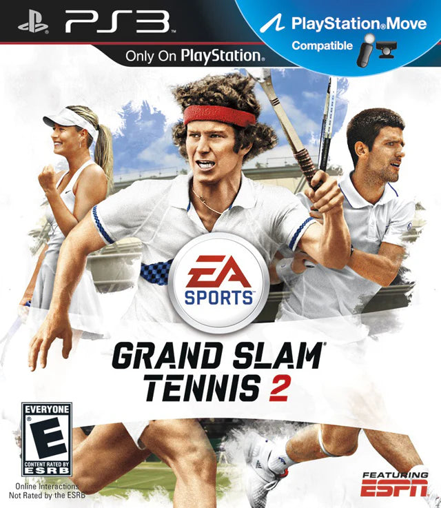 Grand Slam Tennis 2 cover art for PlayStation 3 (PS3) video game