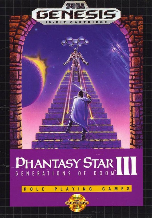Phantasy Star III: Generations of Doom cover art for Sega Genesis (GEN) video game
