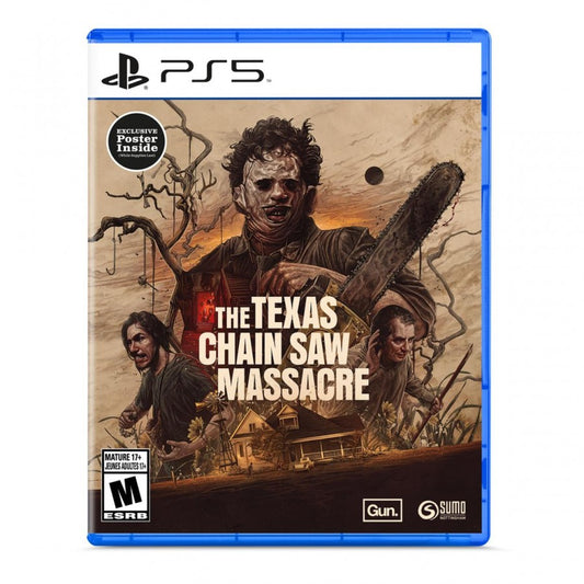 The Texas Chain Saw Massacre cover art for PlayStation 5 (PS5) video game