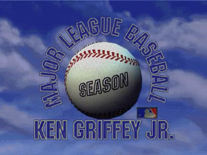 Major League Baseball Featuring Ken Griffey Jr title screen for Nintendo 64 N64 video game