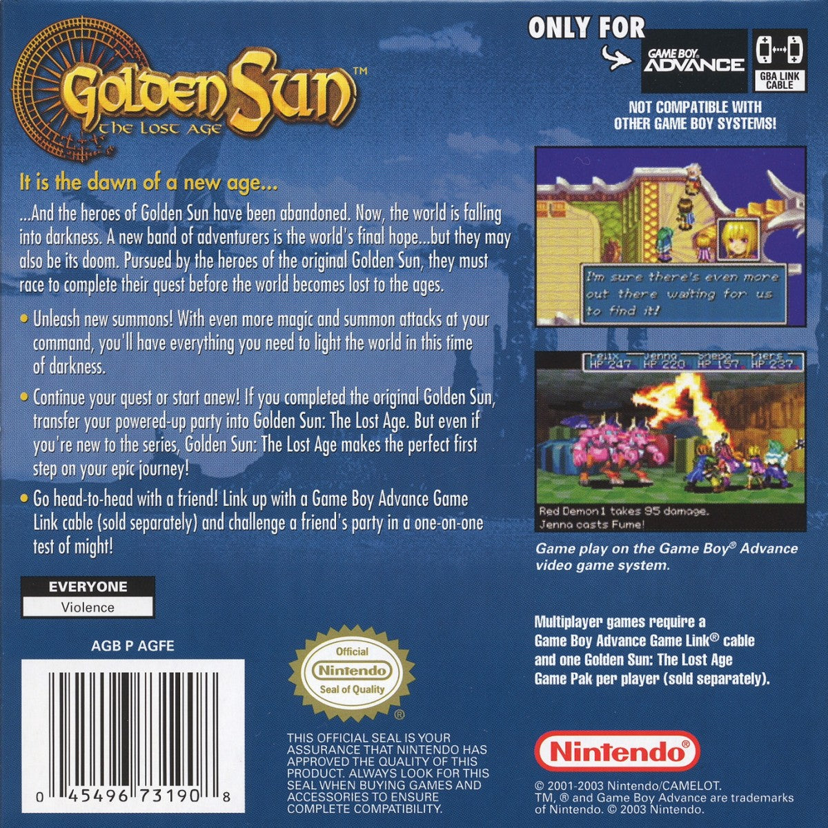 Pirates of the Caribbean Curse Of The Black Pearl Game Boy Advance GBA action platformer sword fighting back cover art 