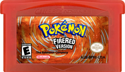 Pokemon: Fire Red cartridge  art for Game Boy Advance (GBA) video game
