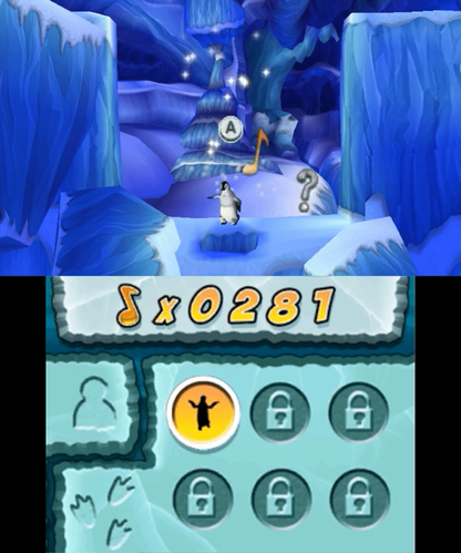 Happy Feet Two gameplay for Nintendo 3DS (3DS) musical adventure video game