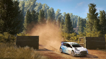 WRC 5 for Xbox One, gameplay image for a rally racing simulation sports video game