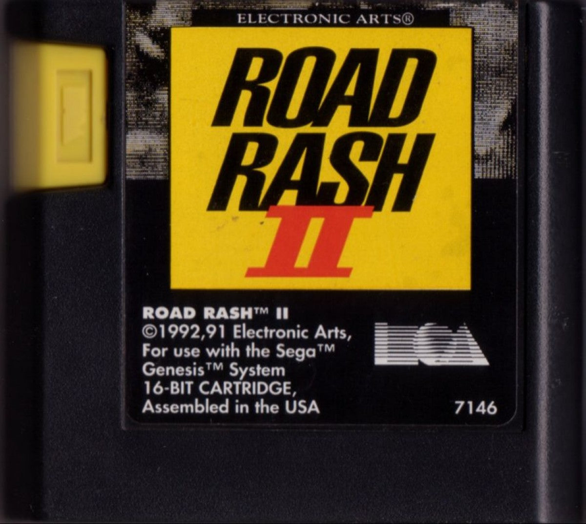 Road Rash II Sega Genesis game featuring high speed motorcycle racing, aggressive combat mechanics, and classic arcade style gameplay cartridge 