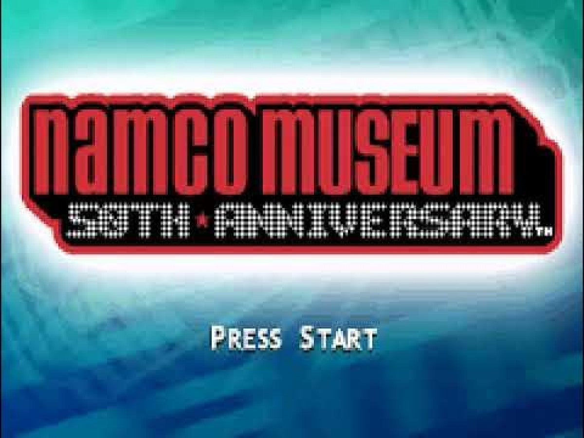 Namco Museum 50th Anniversary title screen for Xbox (XBOX) video game