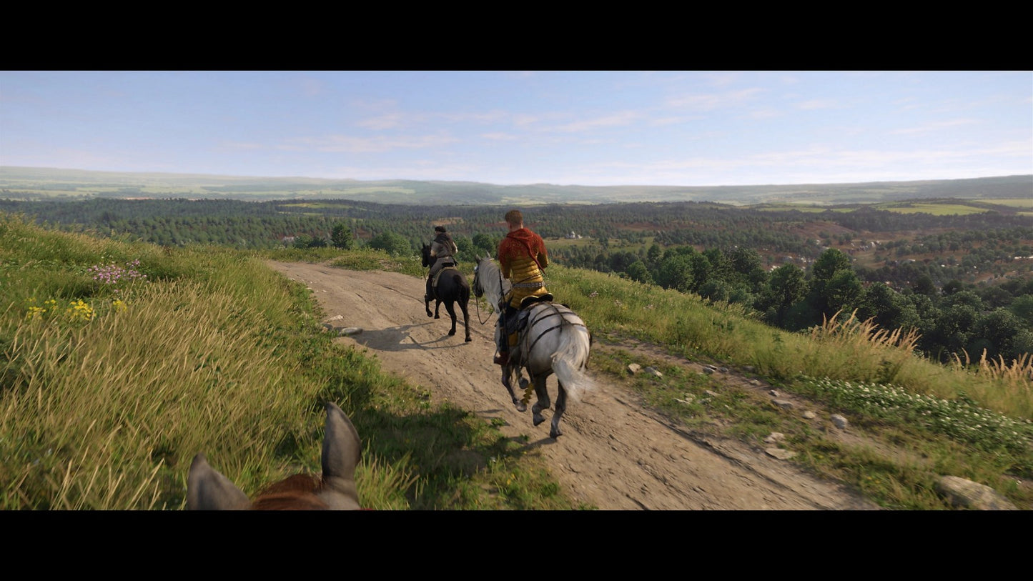 Kingdom Come Deliverance II PlayStation 5 PS5 for open world action role playing video game fans featuring medieval Bohemia exploration realistic sword combat historical storytelling character progression quests horseback travel immersive towns and villages detailed environments and authentic medieval adventure collectible gaming appeal gameplay