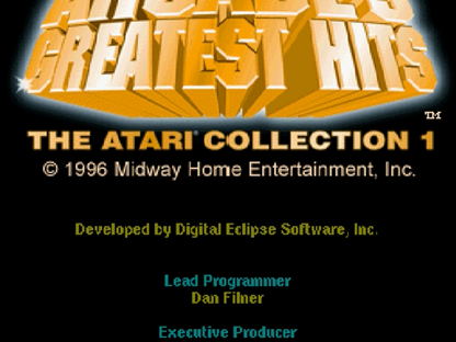 Arcade's Greatest Hits Atari Collection Title Screen art for Sega Saturn (SS) video game