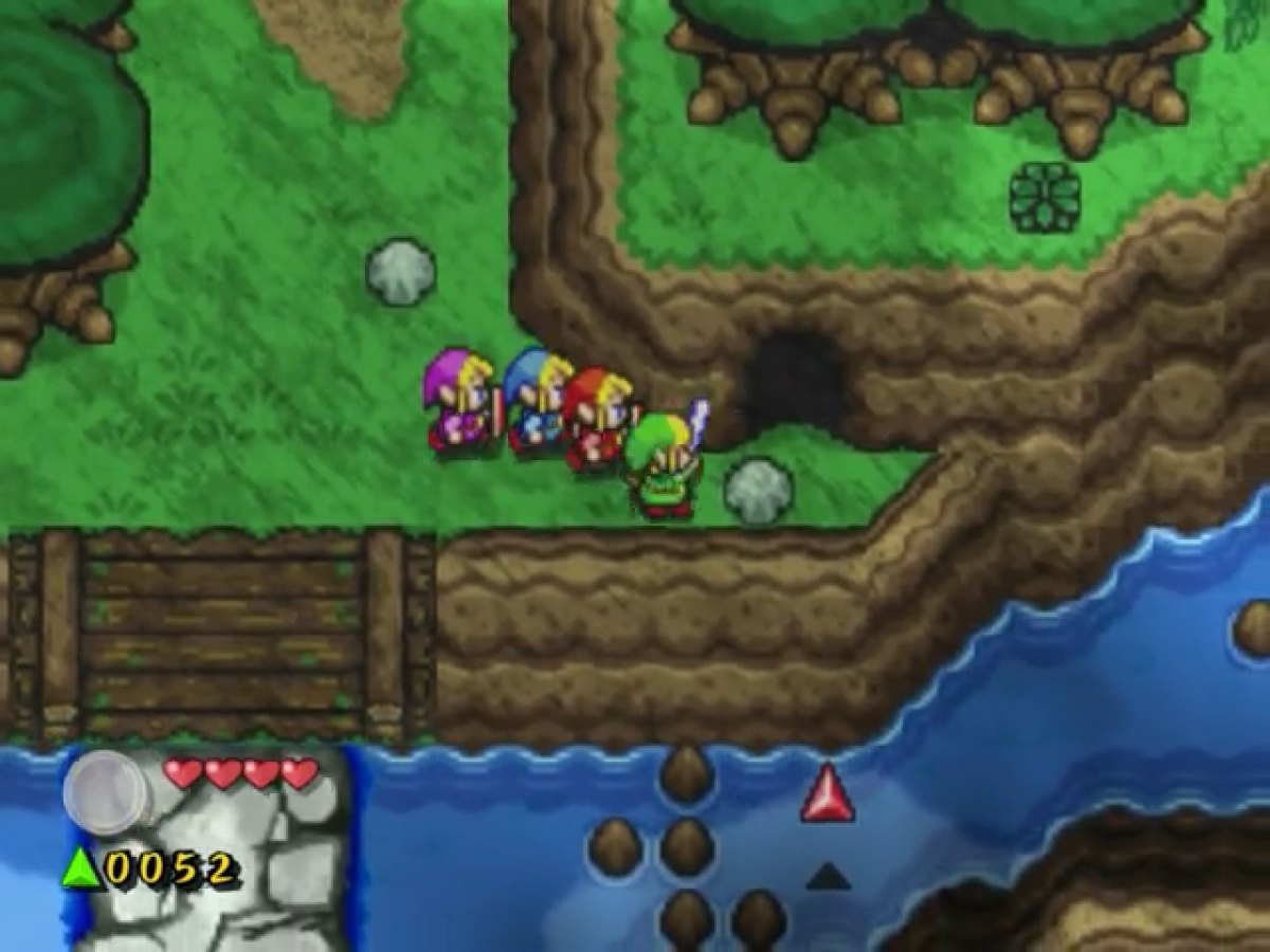 The Legend of Zelda: Four Swords Adventure – GameCube (GC) Gameplay Art for this GameCube Video Game 