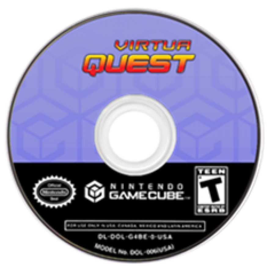 Virtua Quest for GameCube featuring action adventure gameplay set in the Virtua Fighter universe disc