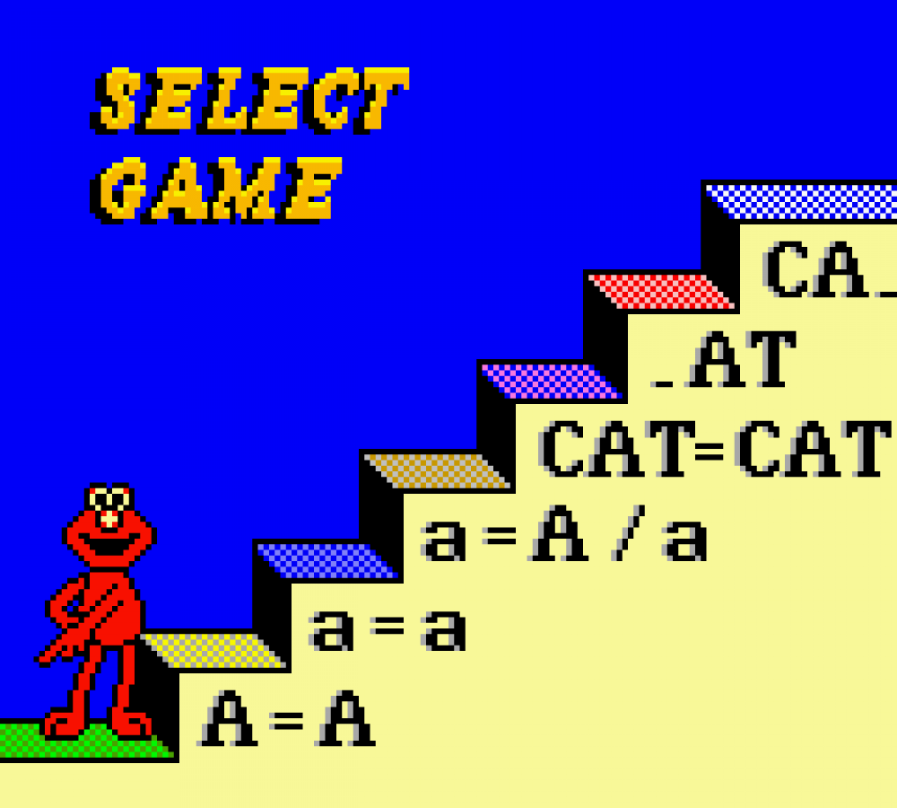 Sesame Street Elmo's ABCs gameplay for Game Boy Color (GBC) video game
