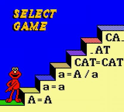 Sesame Street Elmo's ABCs gameplay for Game Boy Color (GBC) video game