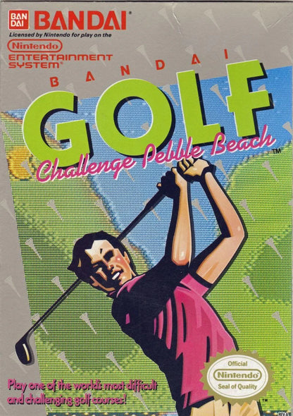 Bandai Golf Challenge: Pebble Beach cover art for Nintendo Entertainment System (NES) video game