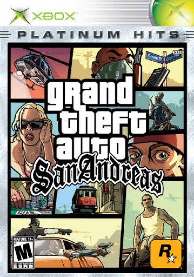 Grand Theft Auto: San Andreas [Platinum Hits] cover art for Xbox (XBOX) video game
