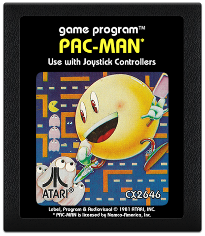 Pac-Man cartridge art for Atari 2600 (2600) video game