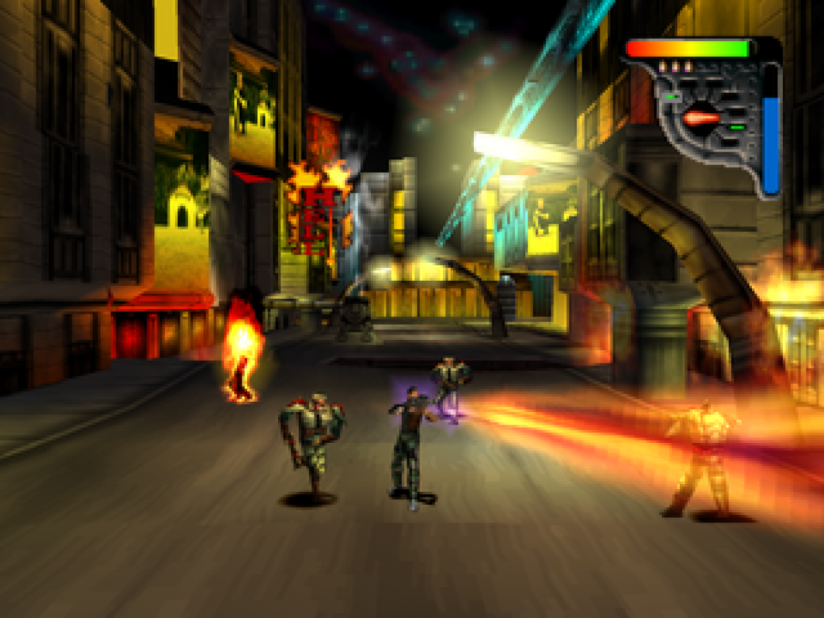 Apocalypse retro sci-fi action run and gun shooter game for PlayStation 1 (PS1) gameplay