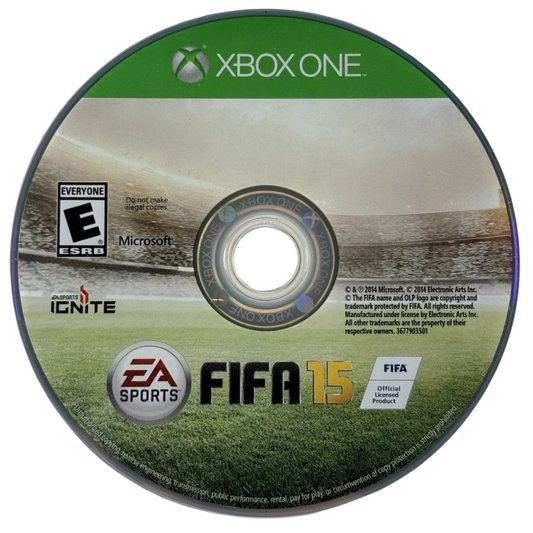 FIFA 15 Xbox One for sports video game fans featuring realistic soccer gameplay authentic teams and players advanced ball control mechanics career mode ultimate team online multiplayer competitive matches immersive stadium atmosphere and next generation football experience collectible gaming appeal game disc