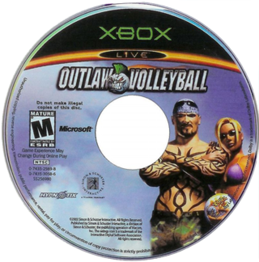 Outlaw Volleyball disc for Xbox (XBOX) video game
