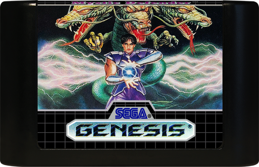 Mystic Defender Sega Genesis retro video game action platformer cartridge (1989)