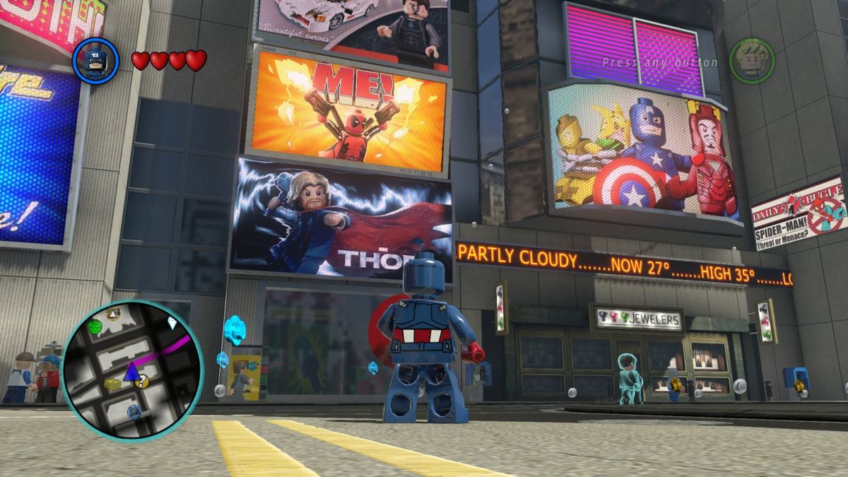LEGO Marvel Super Heroes PlayStation 4 (PS4) action adventure video game gameplay