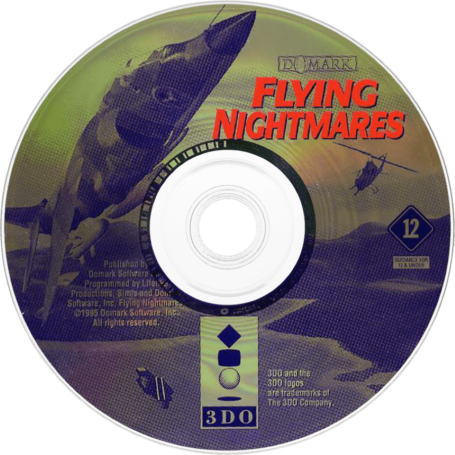 Flying Nightmares disc for Panasonic 3DO (3DO) combat flight simulator video game