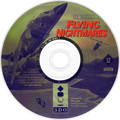 Flying Nightmares disc for Panasonic 3DO (3DO) combat flight simulator video game