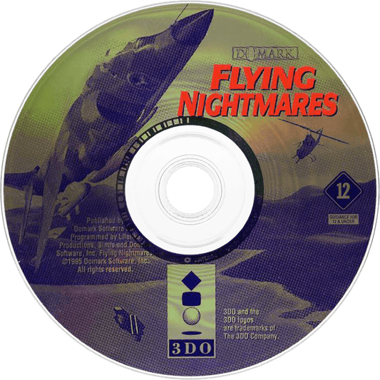 Flying Nightmares disc for Panasonic 3DO (3DO) combat flight simulator video game