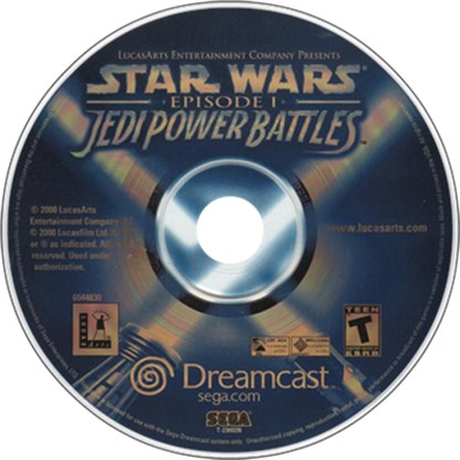 Star Wars: Episode I Jedi Power Battles disc art for Sega Dreamcast (DC) video game