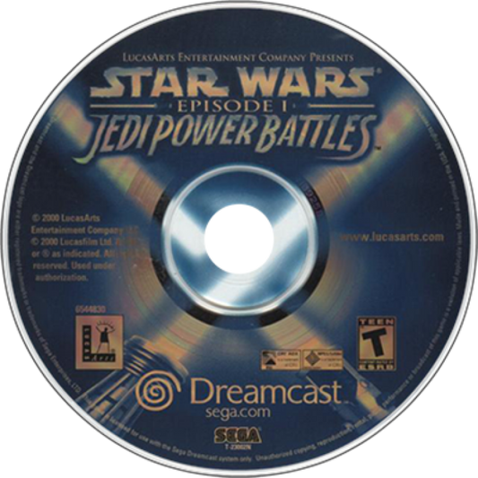 Star Wars: Episode I Jedi Power Battles disc art for Sega Dreamcast (DC) video game