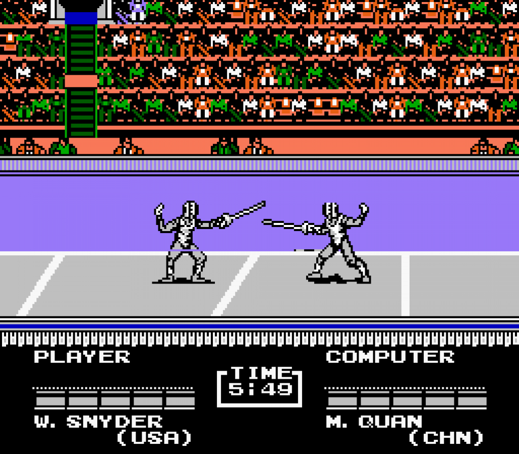 Track and Field II retro NES video game Track and Field sports olympic competition arcade athletics multiplayer mini games classic console title Nintendo Entertainment System release gameplay