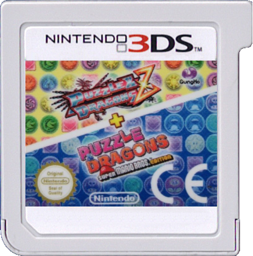 Puzzle & Dragons Z + Puzzle & Dragons Super Mario Bros Nintendo 3DS 3DS for puzzle role playing video game fans featuring match three puzzle battles monster collecting character progression colorful dungeons Mario characters special attacks team building challenging stages and addictive Nintendo 3DS gameplay collectible gaming appeal game cartridge
