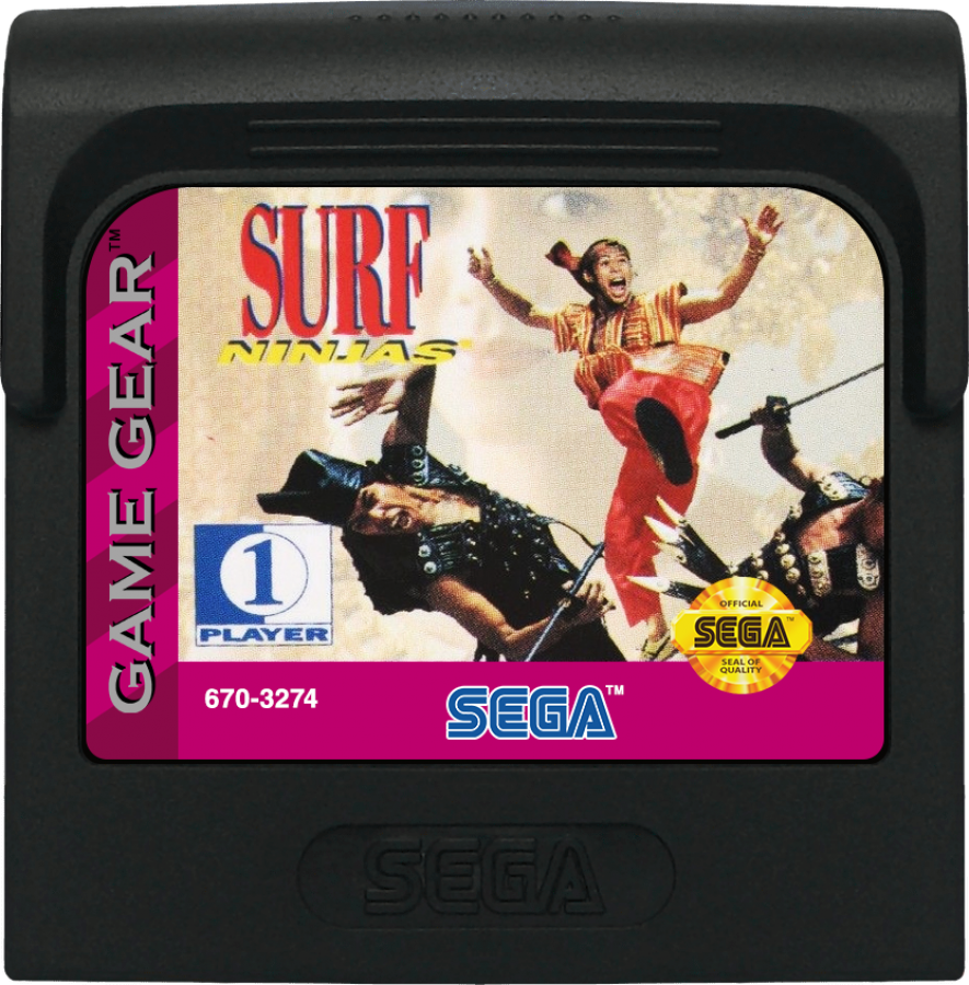 Surf Ninjas cartridge for Sega Game Gear (GG) video game