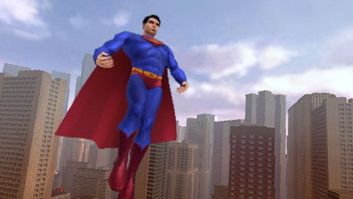 Superman Returns PlayStation 2 retro video game action adventure gameplay (2006)