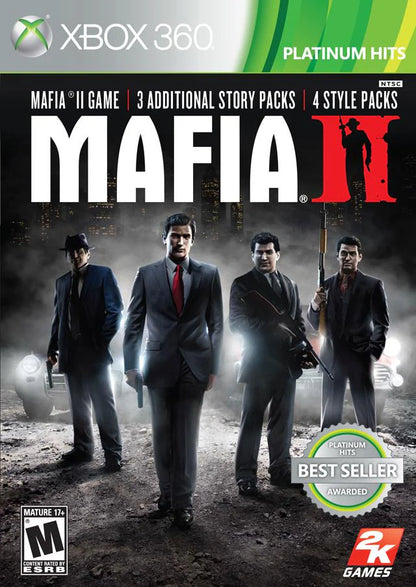 Mafia II [Platinum Hits] cover art for Xbox 360 (X360) action-adventure crime video game