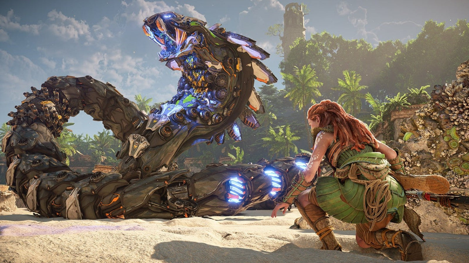 Horizon Forbidden West Launch Edition for PS4 featuring special edition packaging and post apocalyptic adventure artwork gameplay