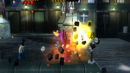 LEGO Batman The Videogame PlayStation 3 brick-building action adventure game featuring Batman Robin and Gotham City villains gameplay screenshot