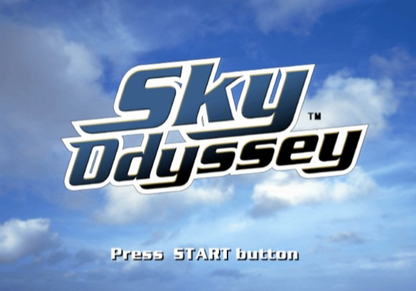 Sky Odyssey PS2 PlayStation 2 flight adventure simulation game retro video game title screen