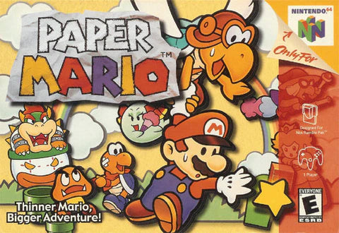 Paper Mario cover art for Nintendo 64 (N64) video game