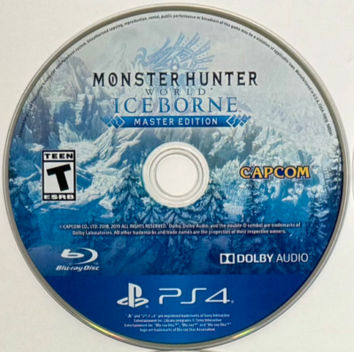 Monster Hunter World Iceborne Master Edition video game featuring expansive action RPG hunting gameplay massive monsters cooperative multiplayer all base game and Iceborne expansion content and Capcom fantasy adventure title disc