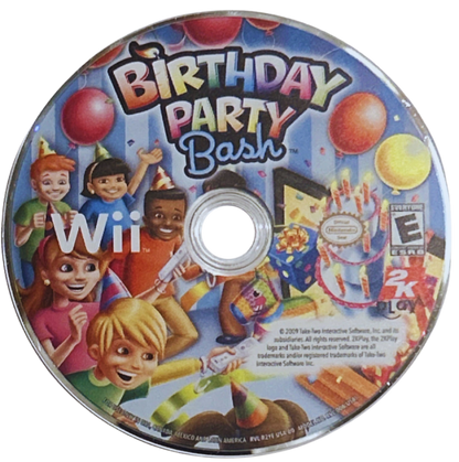 Birthday Party Bash disc for Nintendo Wii (Wii) video game