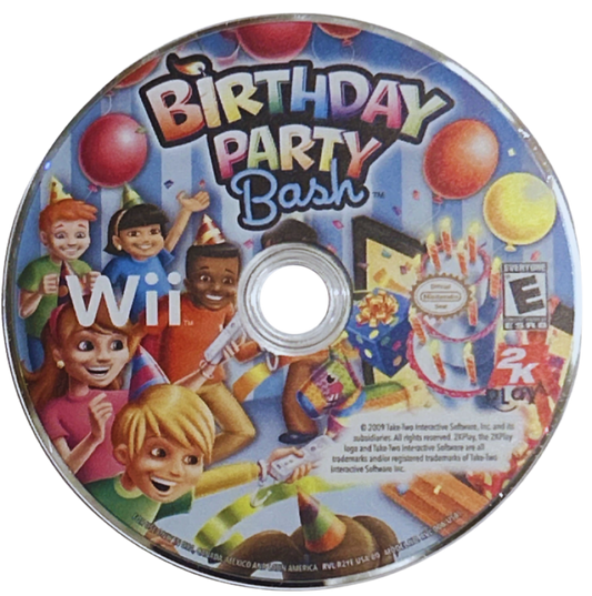 Birthday Party Bash disc for Nintendo Wii (Wii) video game