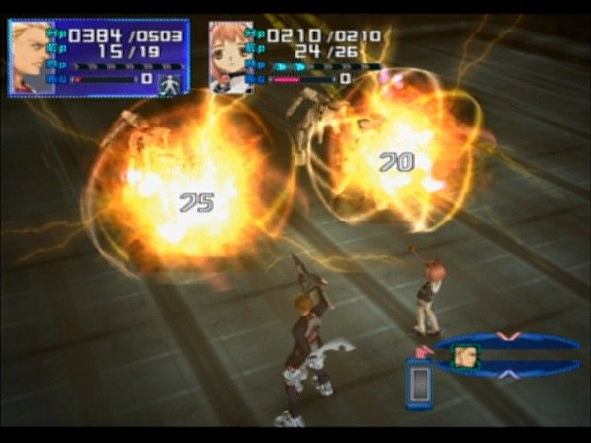 Xenosaga Episode I: Der Wille zur Macht – PlayStation 2 (PS2) video game gameplay, JRPG.