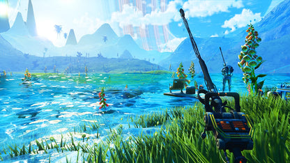 No Mans Sky PS4 inspired design featuring expansive sci fi exploration aesthetic procedurally generated galaxies space survival alien worlds interstellar travel futuristic spacecraft cosmic adventure vibrant planetary discovery gameplay presentation gameplay 