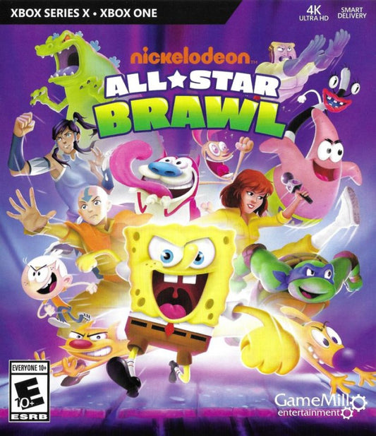 Nickelodeon All-Star Brawl cover art for Xbox Series X (XSX) crossover fighting video game